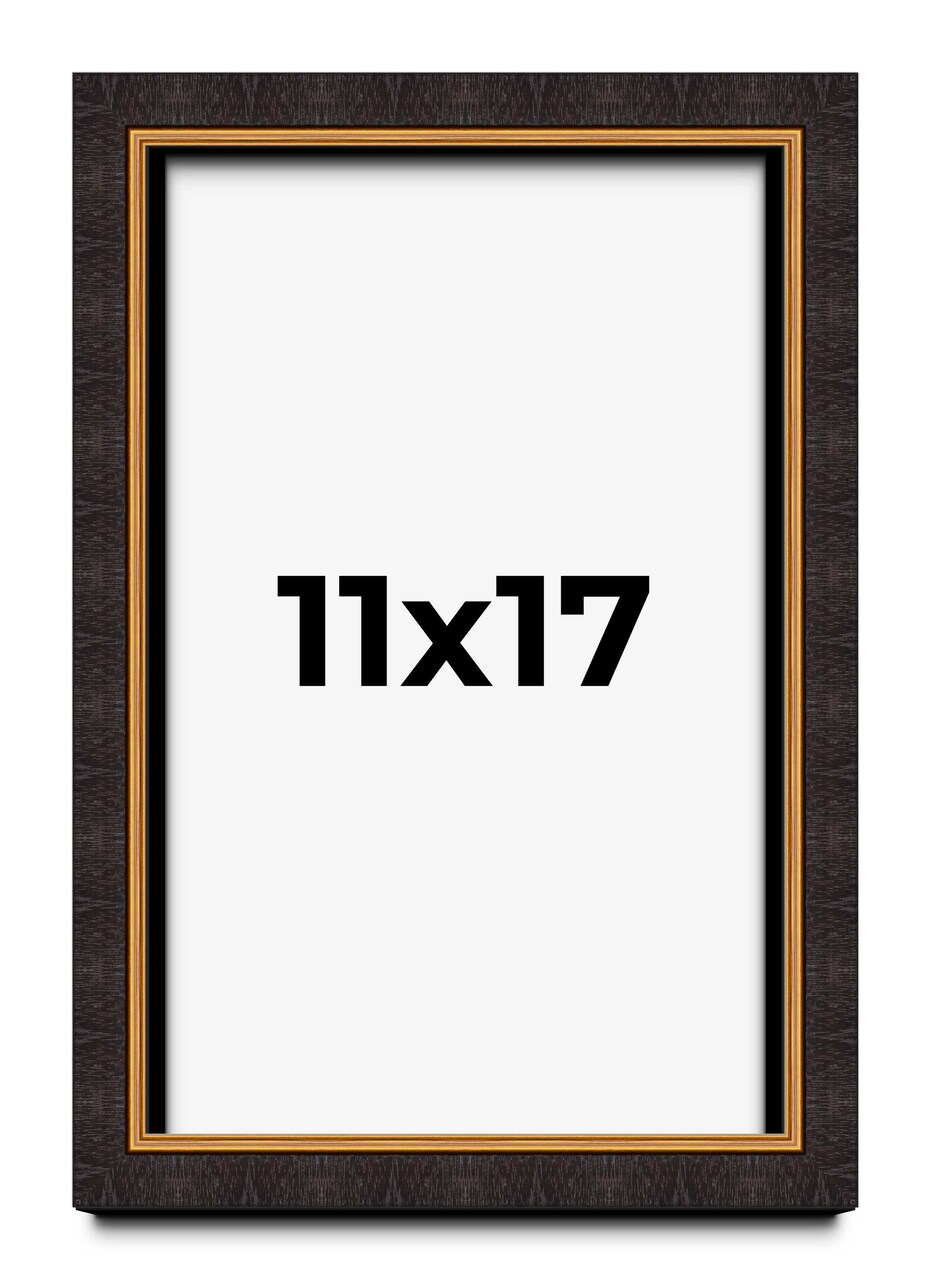 Modern Shadow Box 1" Depth Brown Picture Frame - UV Acrylic, Backing, Hanging Hardware